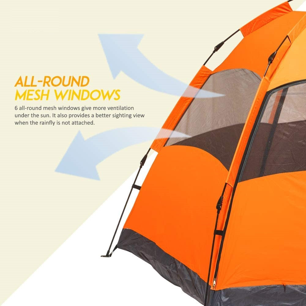Glare Instant Pop Up Tent Family Camping Tent Portable Light Weight Tents Automatic Easy Setup Tent Waterproof Windproof Backpack Tents for Camping Hiking Outdoor Beach Tent