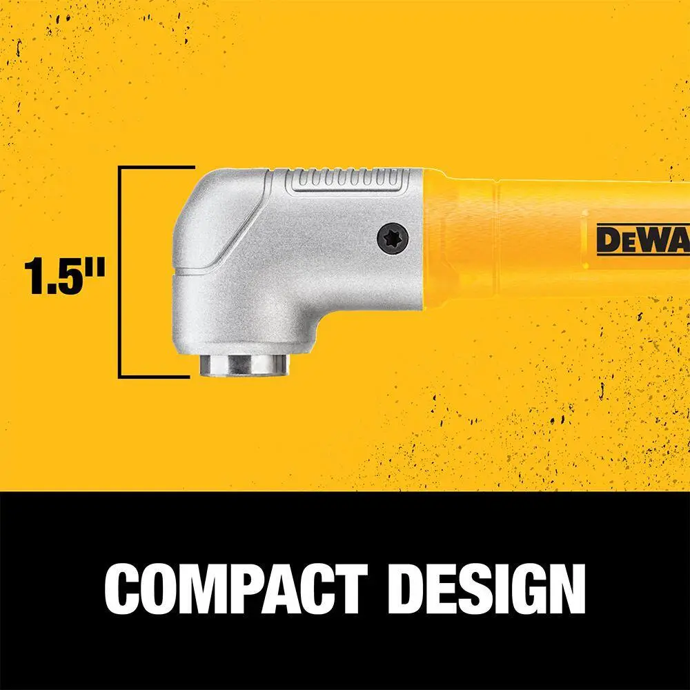 DEWALT ATOMIC 20V MAX Cordless Brushless Compact 12 in. DrillDriver Kit and MAXFIT Right Angle Magnetic Attachment DCD708C2WRA60