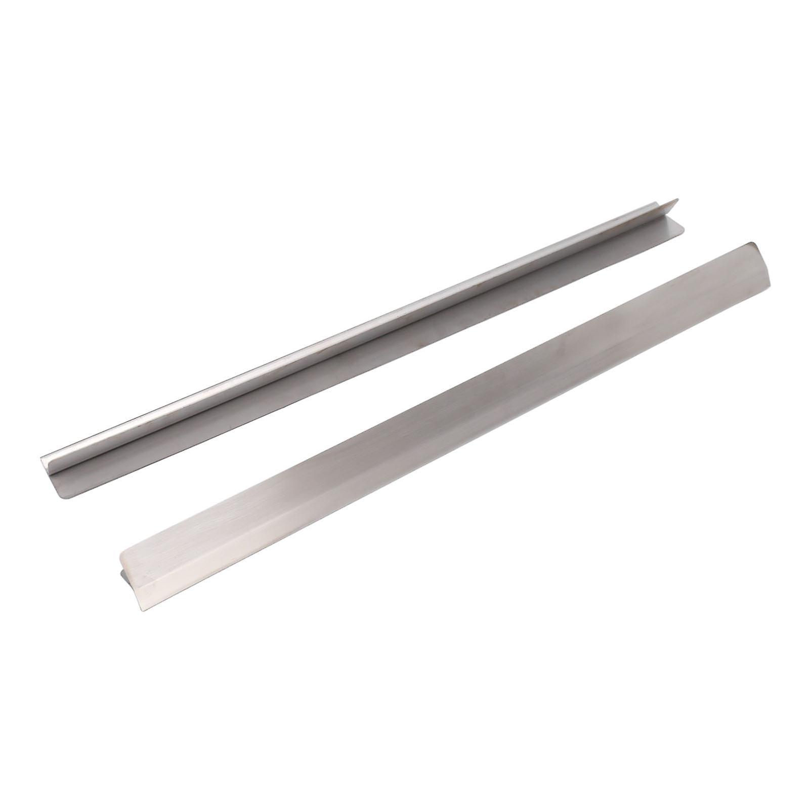 2PCS Kitchen Stove Counter Gap Cover Easy Cleaning Stainless Steel Gap Cover for Kitchen Supplies