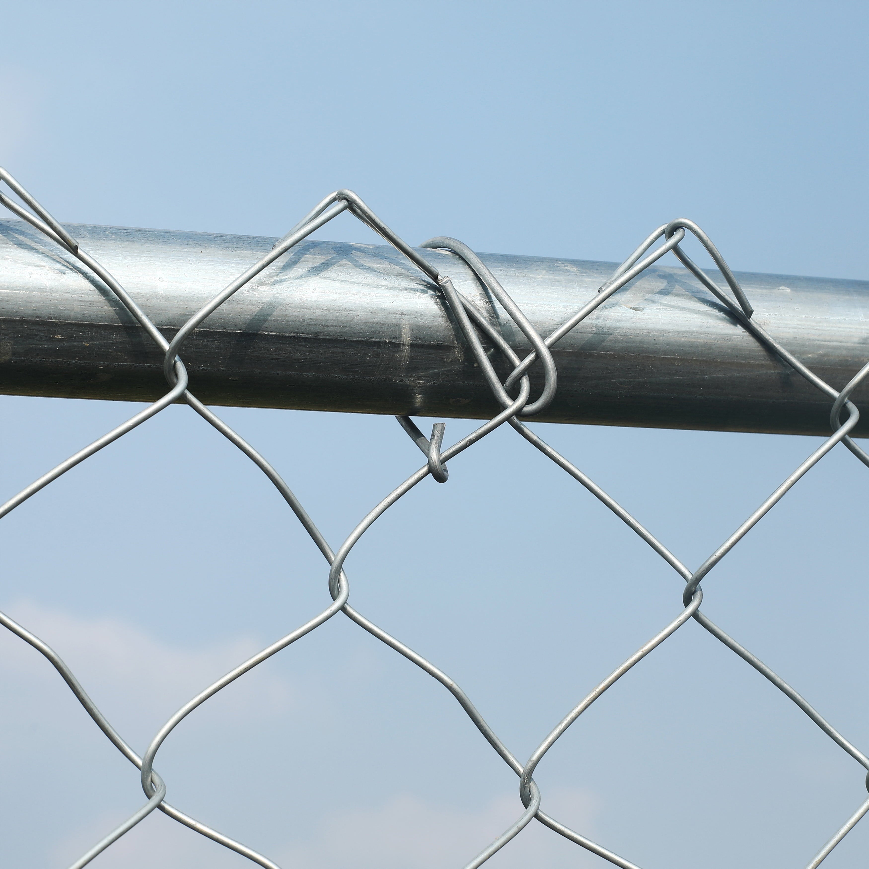 ALEKO KITCLF6X50 Galvanized Steel 6 x 50 ft. Chain Link Fence Complete Kit