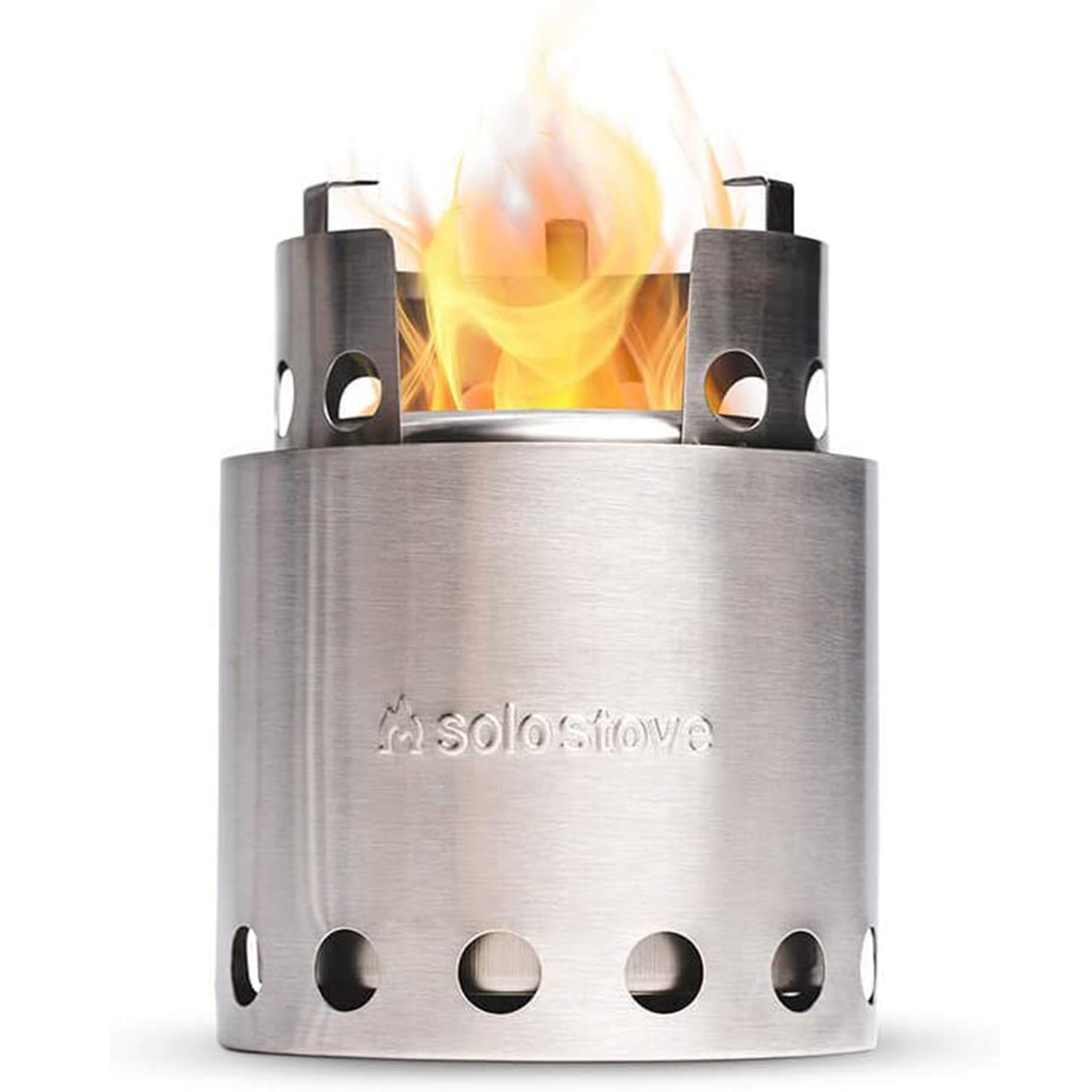 Solo Stove Lite, Portable Camping Hiking and Survival Stove, Powerful Efficient Wood Burning and Low Smoke, 1-2 People, 304 Stainless Steel, Compact 5.7"x4.2" and Lightweight 9 oz