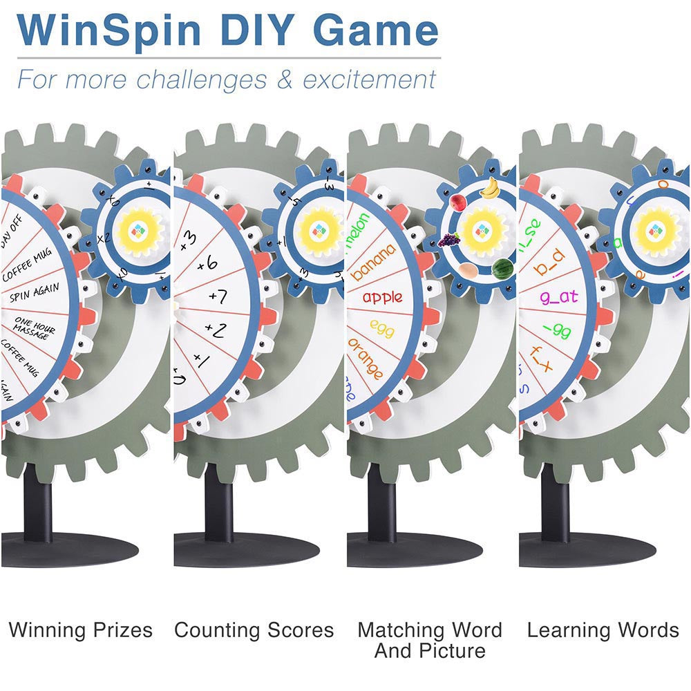 WinSpin Gears Spinning Wheel Tabletop, 24