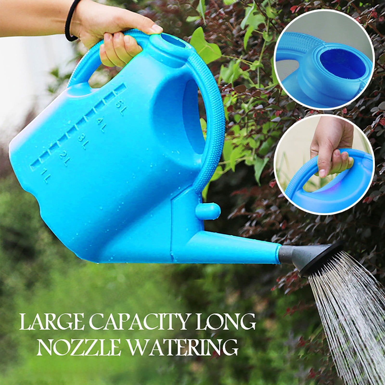 Bowake Detachable Watering Can Large Capacity Watering Can For Indoor Outdoor Garden