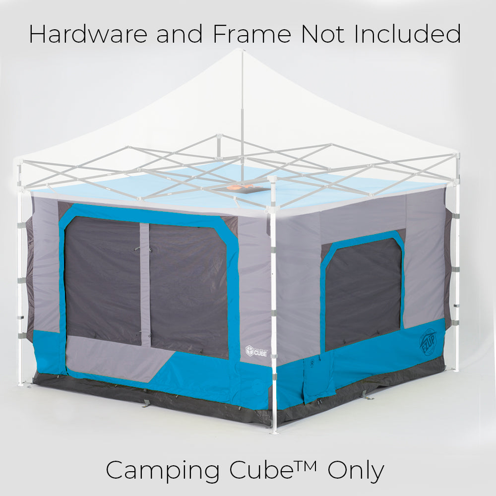 E-Z Up® Camping Cube™ Outdoor Canopy 6.4, Converts 10' Straight Leg Canopy into Camping Tent, Splash