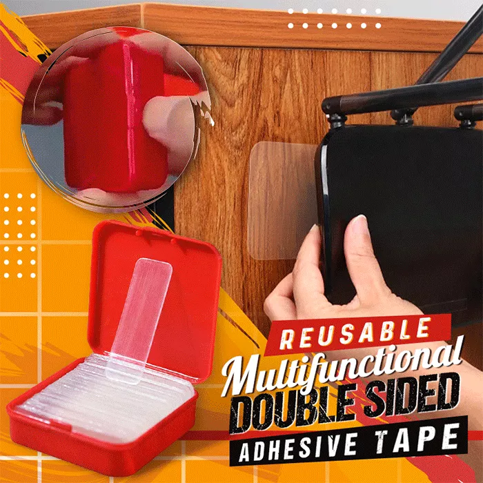 🔥(Hot Sale - 40% OFF) Reusable Multifunctional Double Sided Adhesive Tape(60 PCS) 🔥Buy 2 Get 1 Free ( 180 PCS )