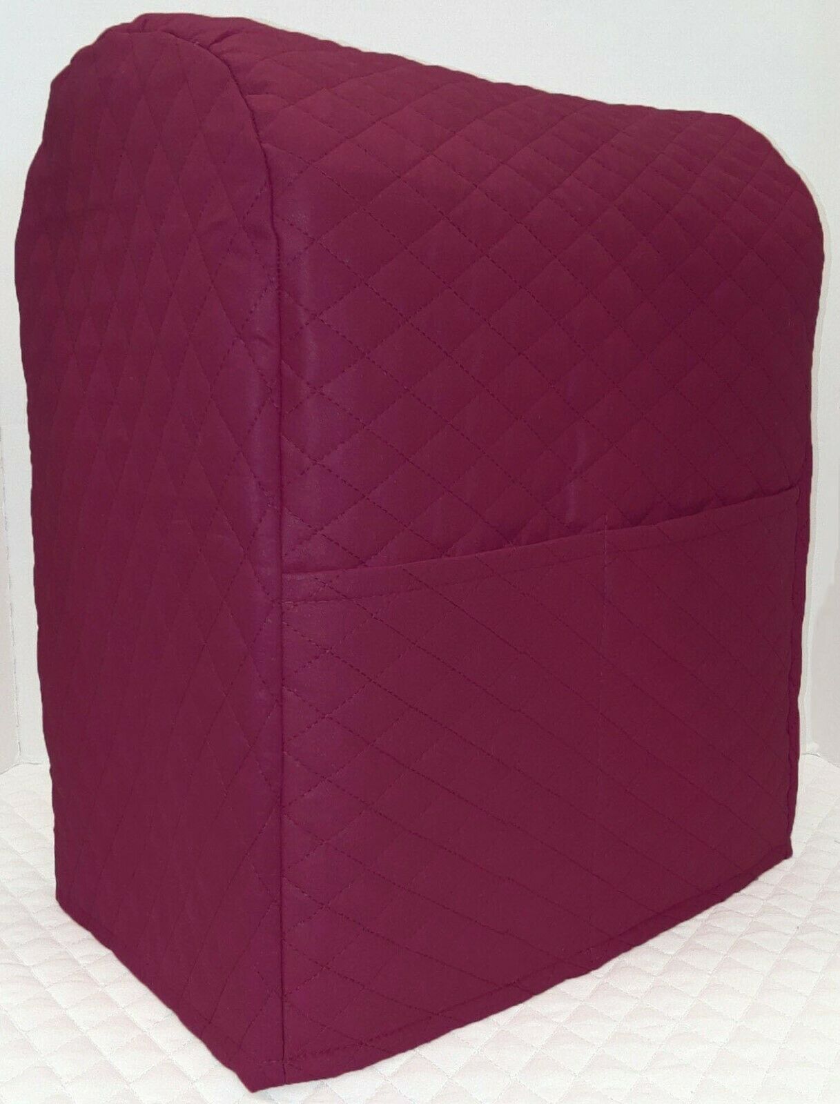 Quilted Cover Compatible with Kitchenaid Stand Mixer by Penny's Needful Things (Burgundy, 3.5 qt Artisan Mini Tilt Head)
