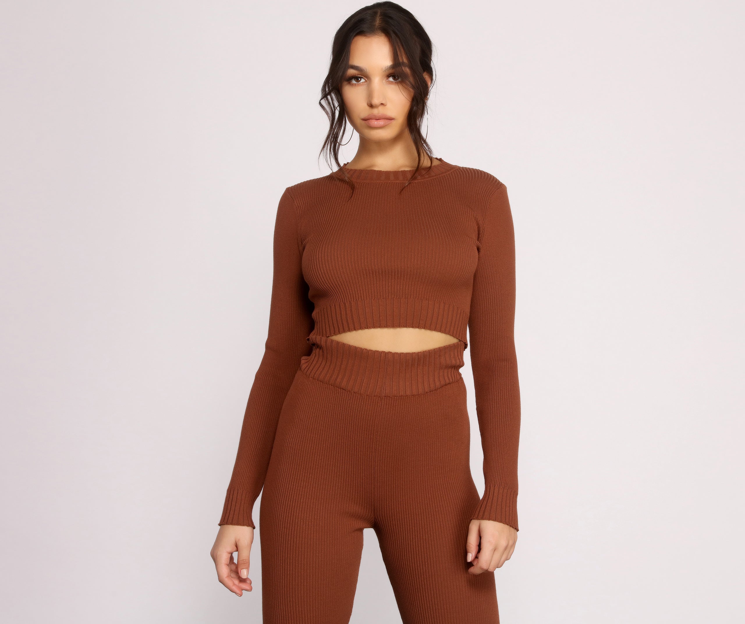 Cuddle Up Cozy Crop Top