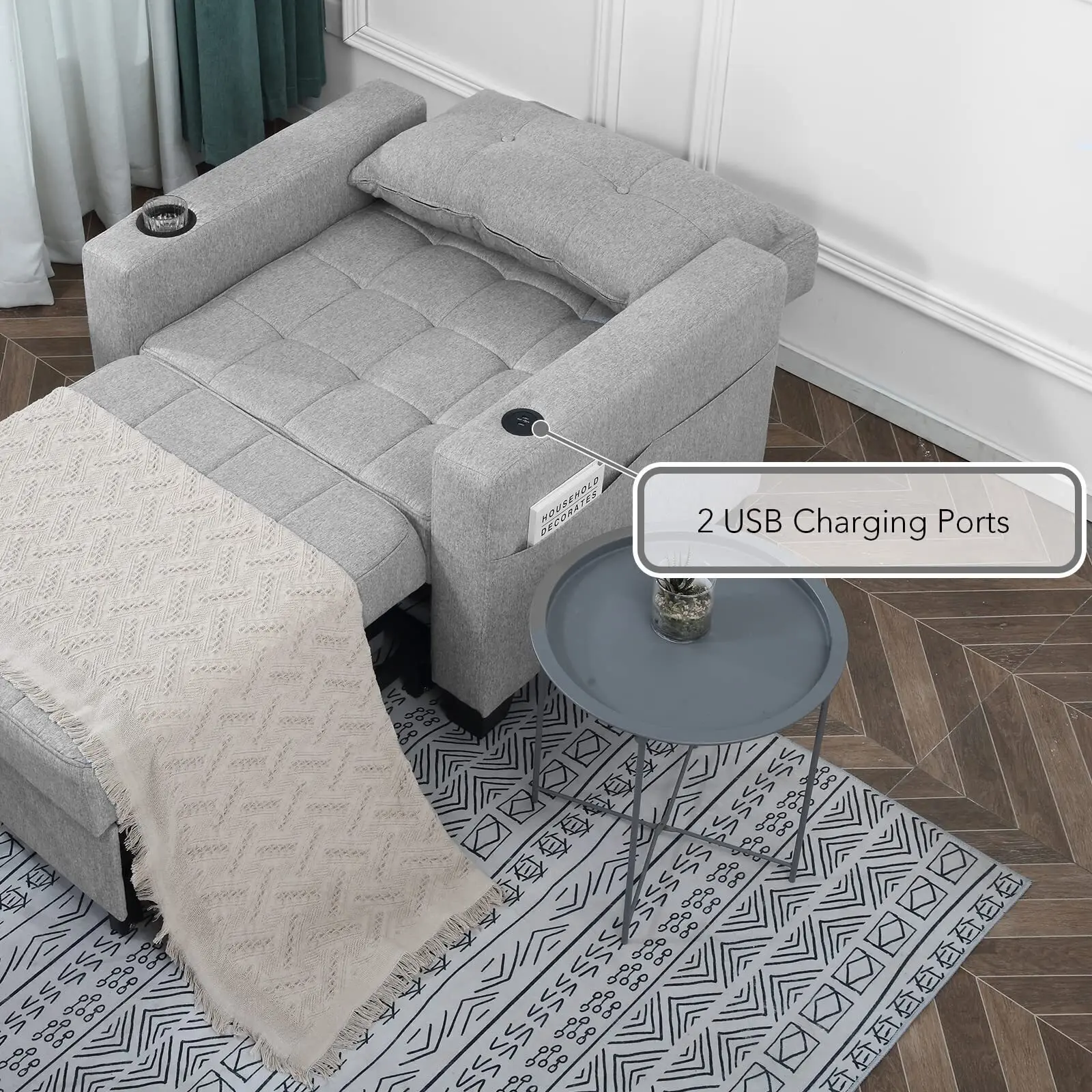 ⏰Clearance Promotion - Futon Chair Bed Convertible Space-saving Sofa Bed