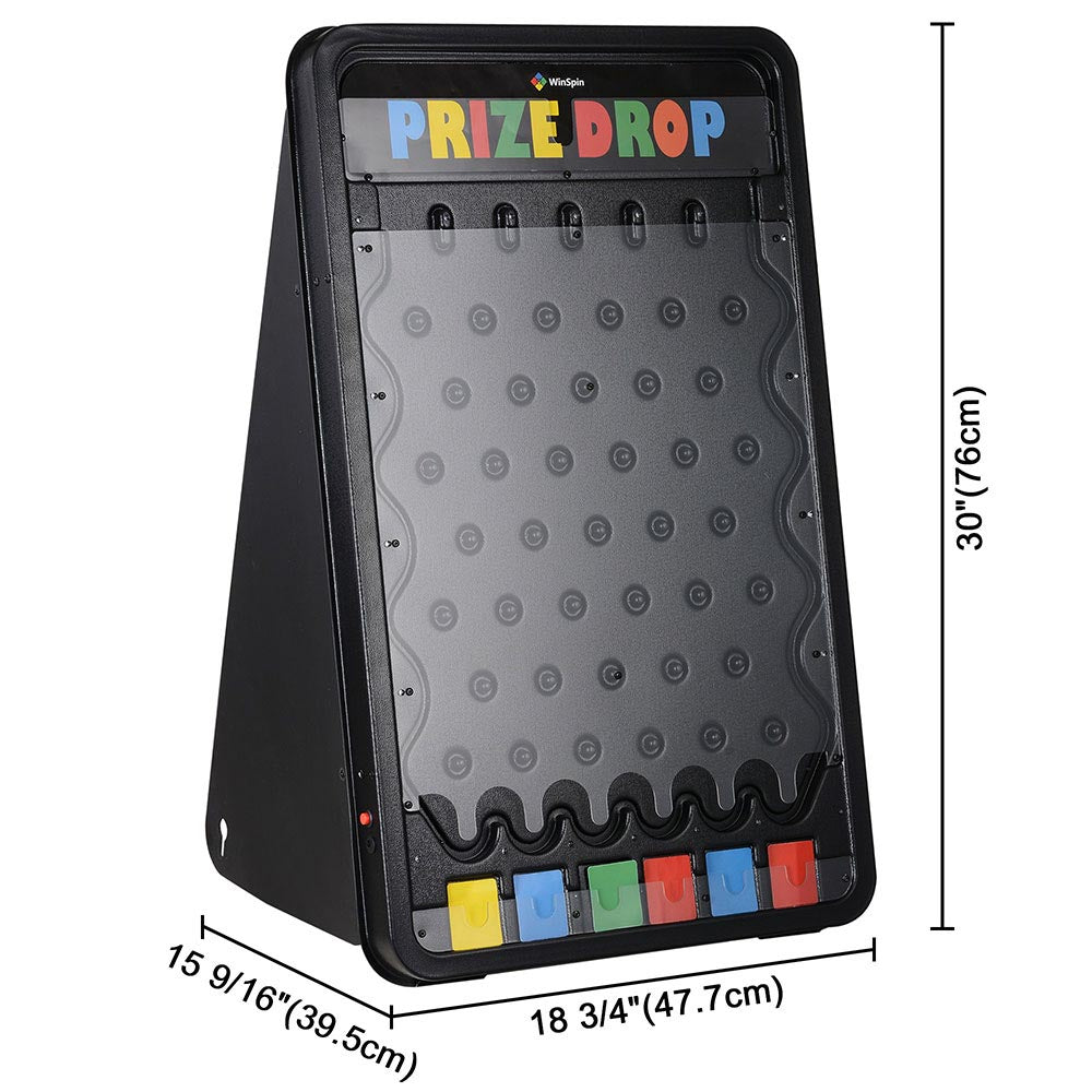 WinSpin 30x18 Prize Drop w/ LED Lights Disk Drop Board Plinking
