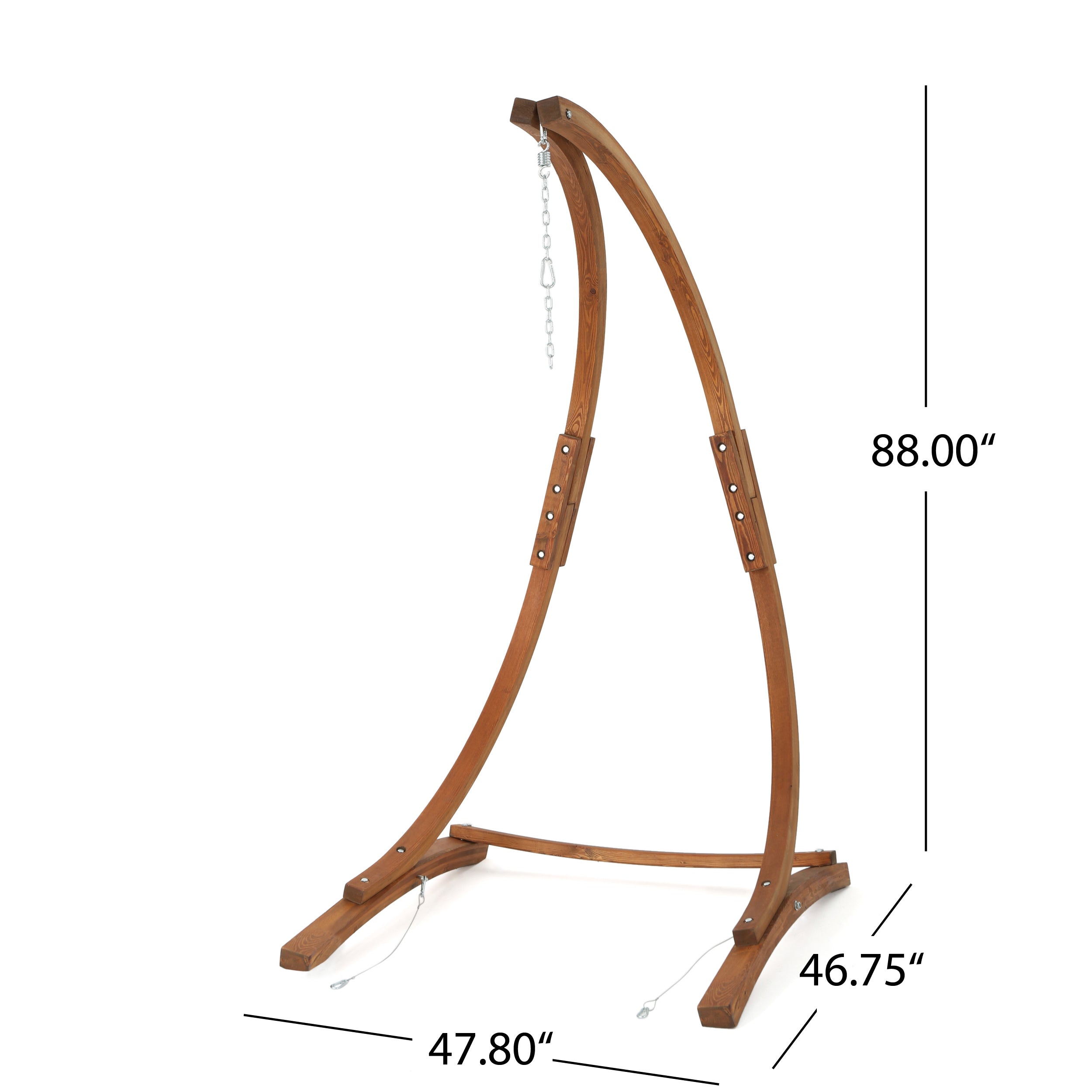 Gina Outdoor Wood Hammock Chair Stand