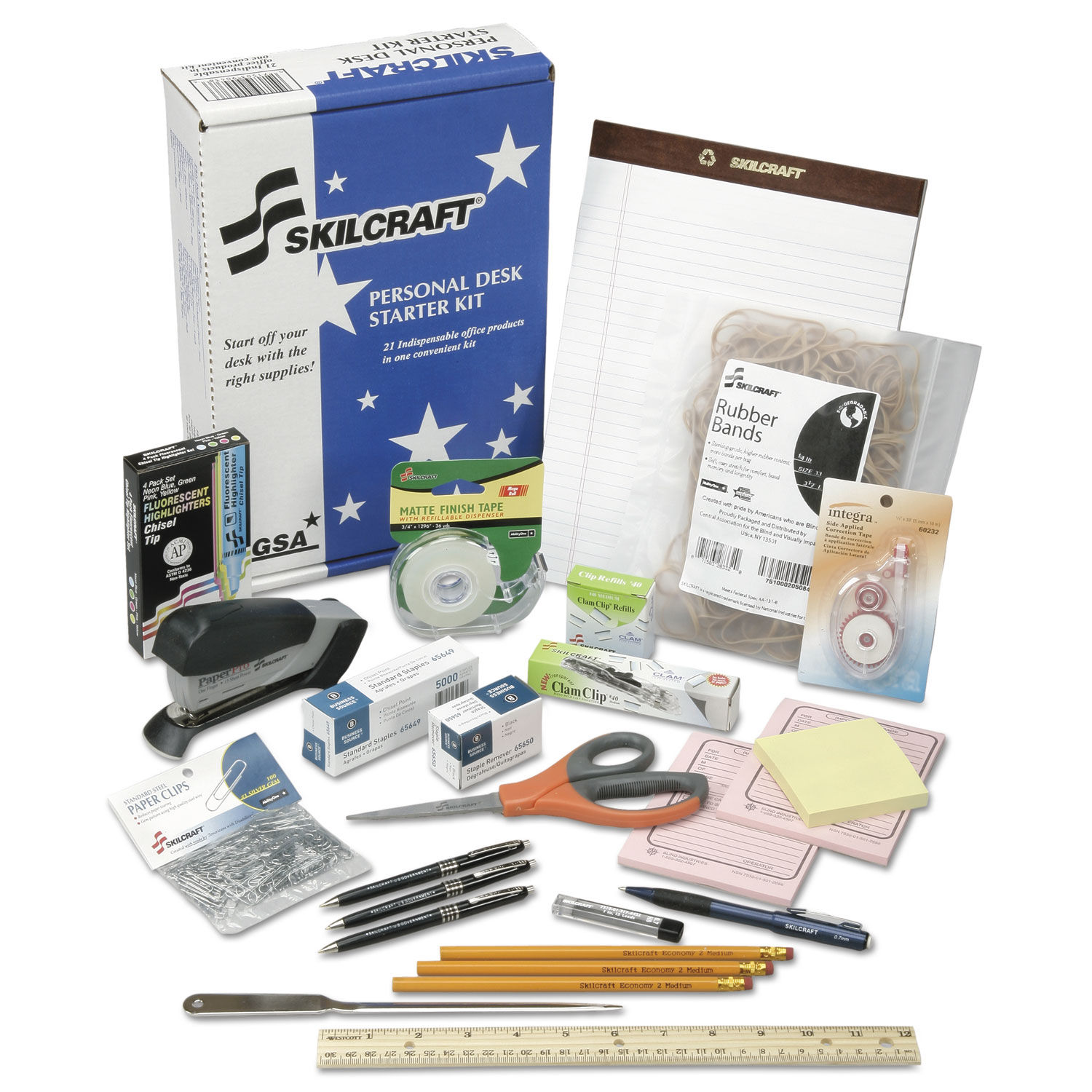SKILCRAFT Office Supply Kit NSN4936006 w