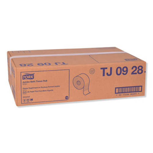Tork Universal Jumbo Bath Tissue， Septic Safe， 2-Ply， White， 3.48