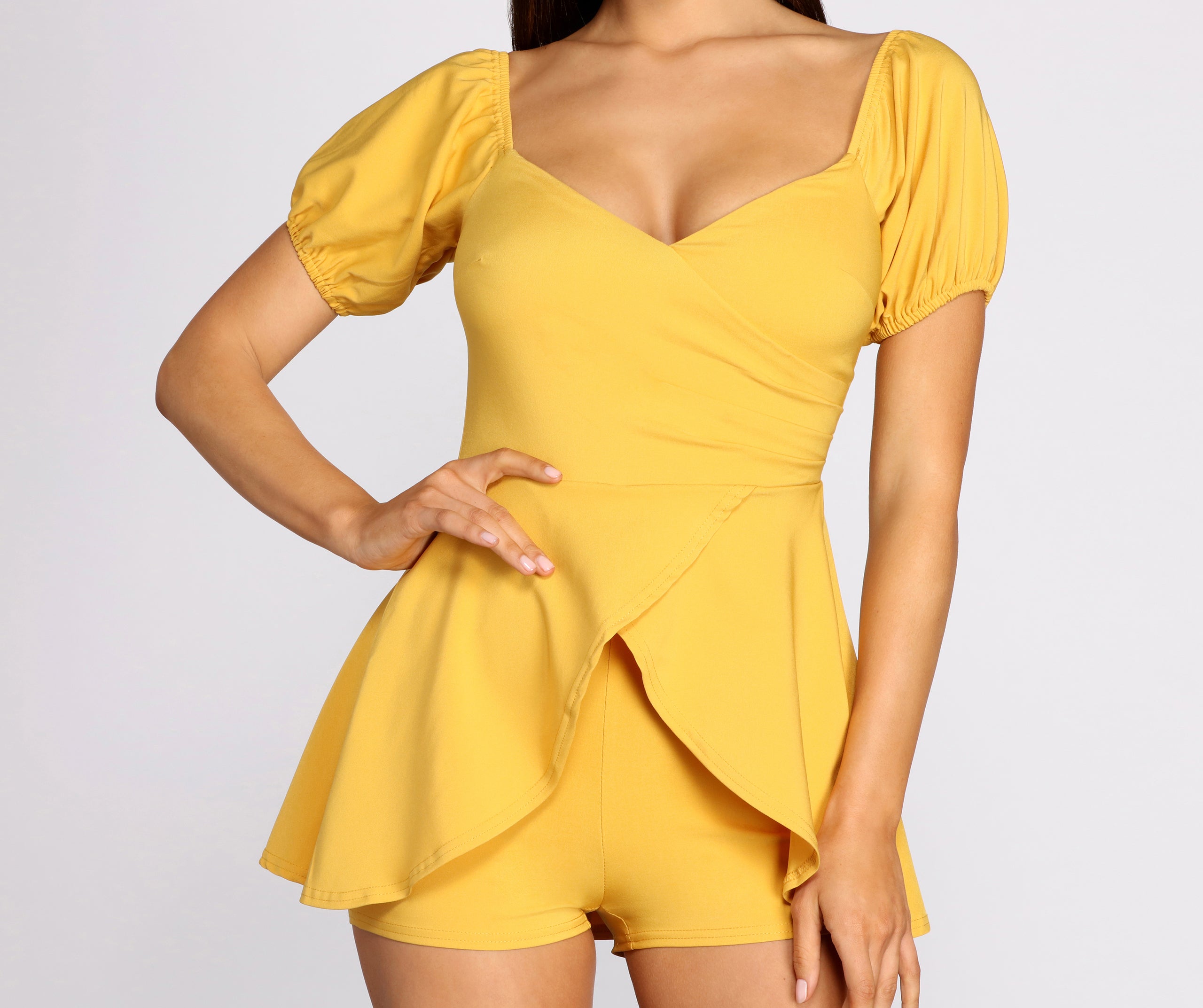 Wrapped In Elegance High Low Romper