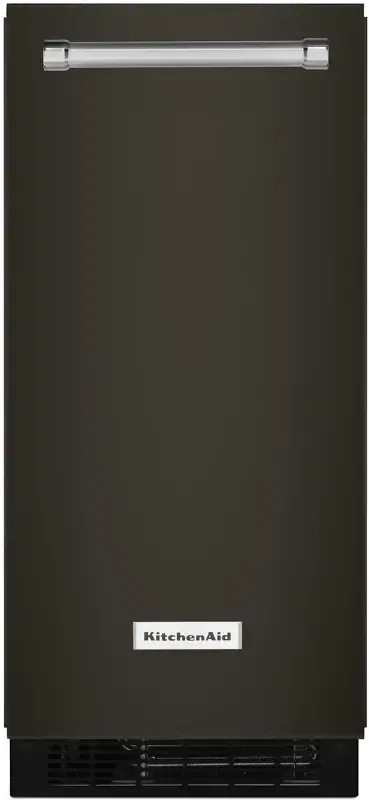 KitchenAid 15 Inch Automatic Ice Maker - Black Stainless Steel