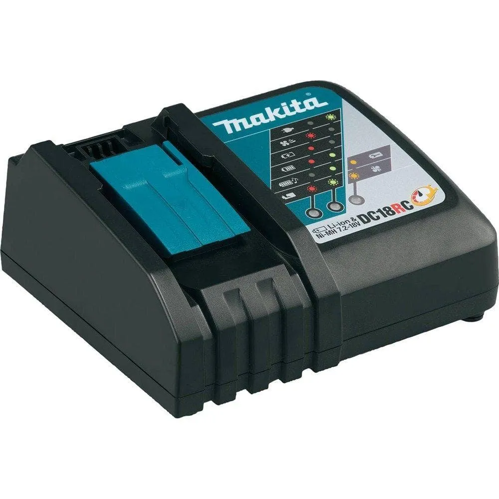 Makita 18V LXT Lithium-Ion High Capacity Battery Pack 4.0Ah with Fuel Gauge and Charger Starter Kit BL1840BDC1