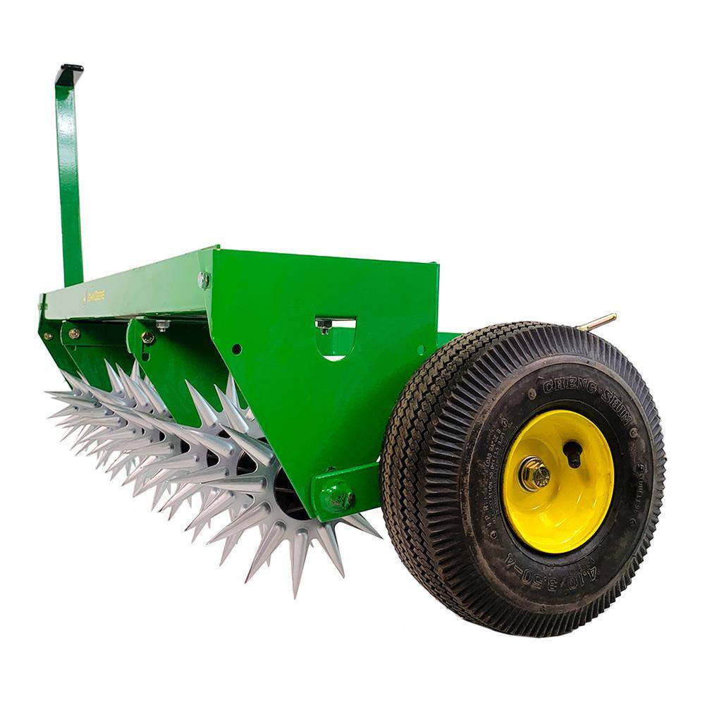 John Deere SAT-400JD 40 in. Tow-Behind Spike Aerator with Transport Wheels and Weight Tray