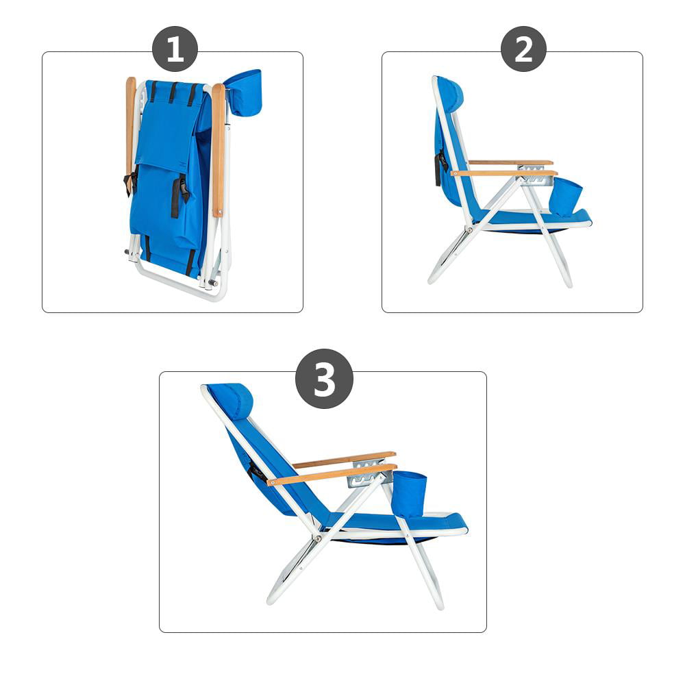 GoDecor Portable Beach Chair Fishing Backpack Chair