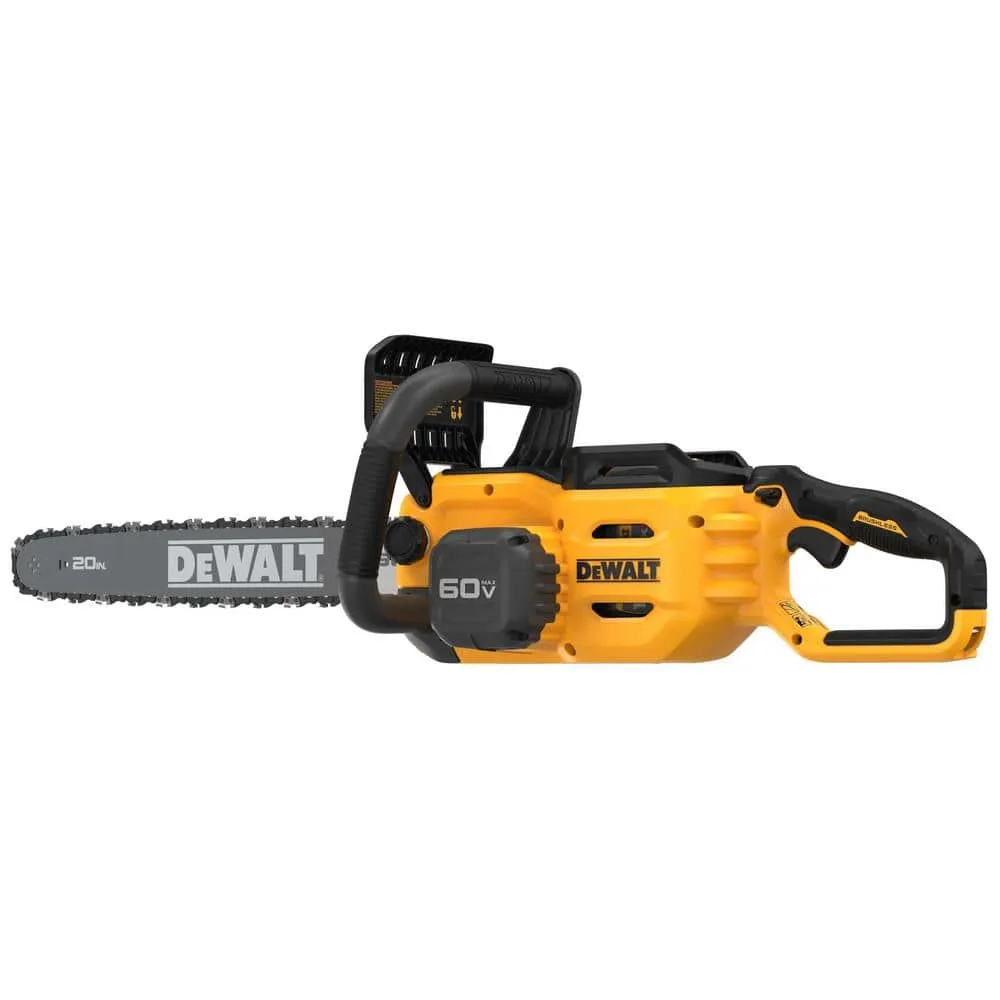DEWALT 60V MAX 20in. Brushless Battery Powered Chainsaw Kit with (1) FLEXVOLT 4Ah Battery & Charger DCCS677Y1