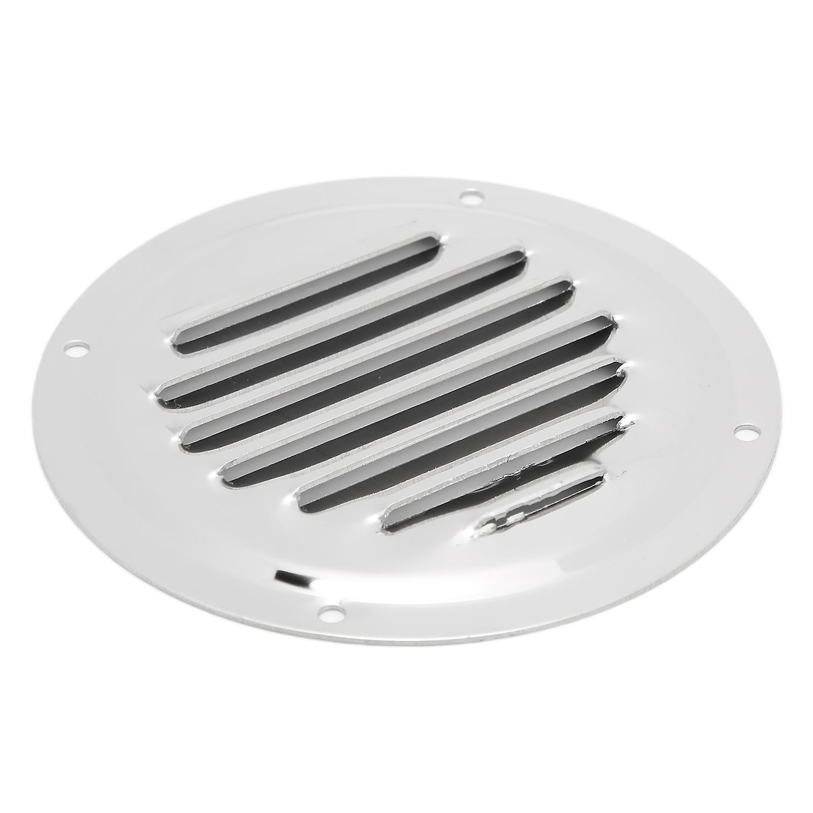 Air Vents Stainless Steel Round Louver Wall Ventilation Outlet For Yacht Caravans Home Kitchen Vents4in(101mm)