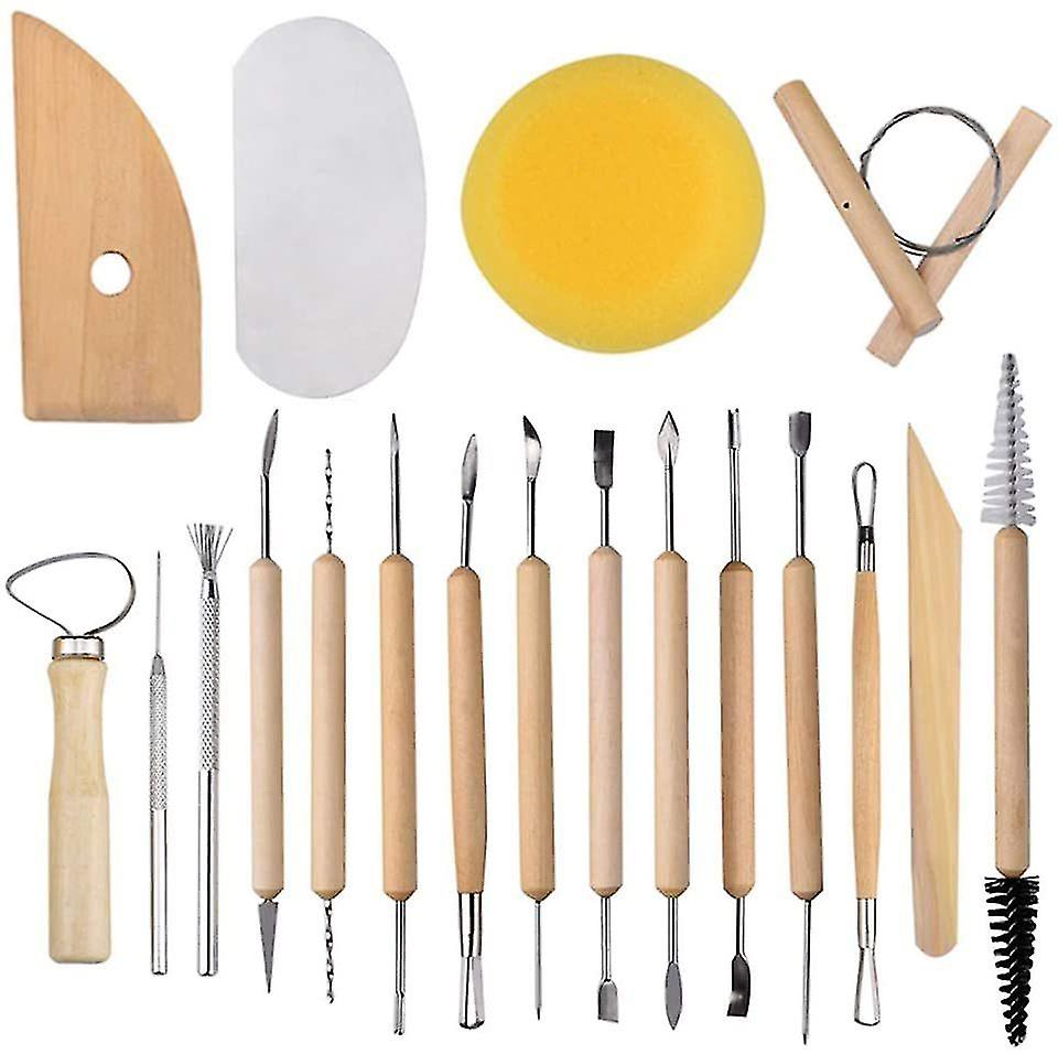 Wooden Pottery Clay Sculpting Tools