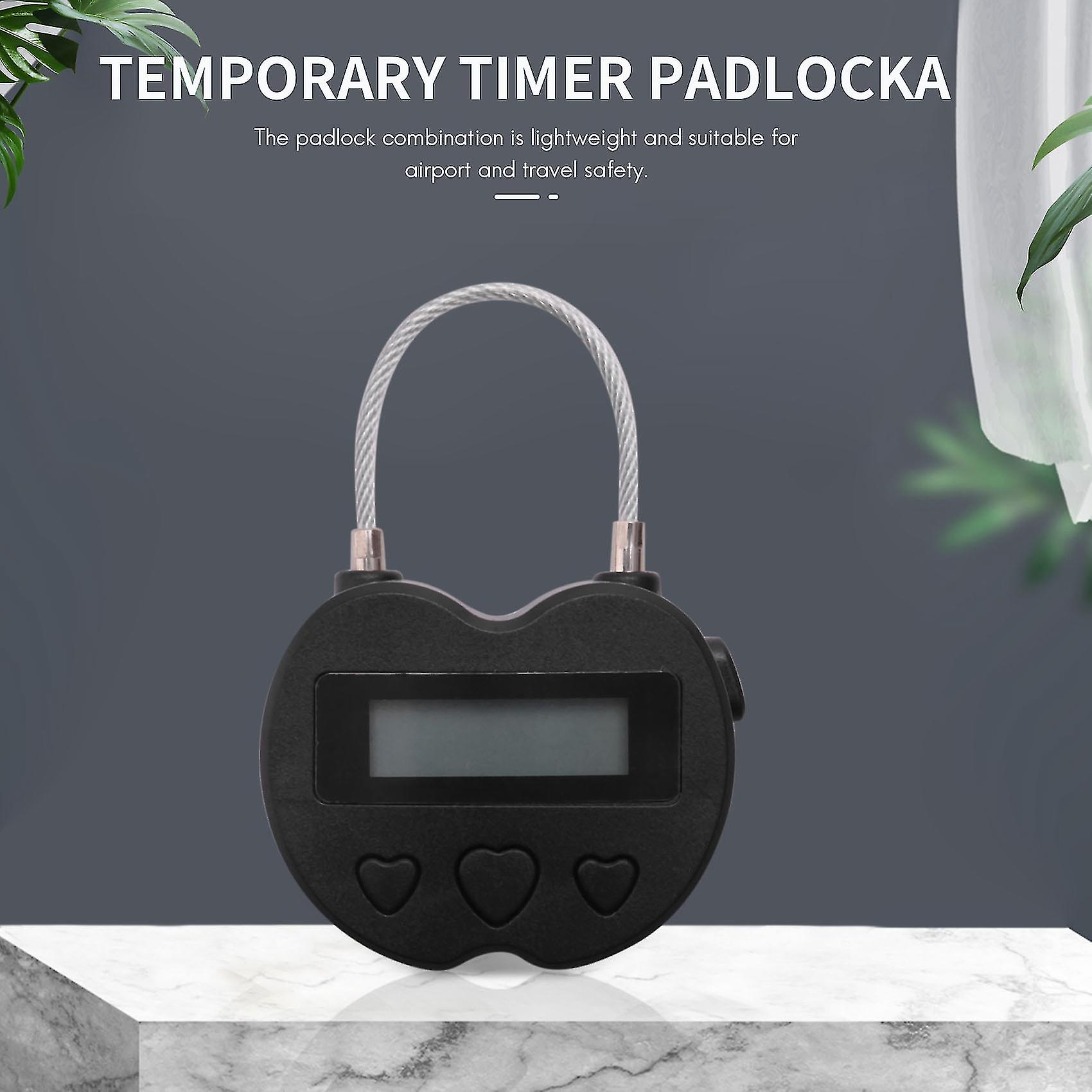 Smart Time Lock Lcd Display Time Lock Usb Rechargeable Temporary Timer Padlock Travel Electronic Ti