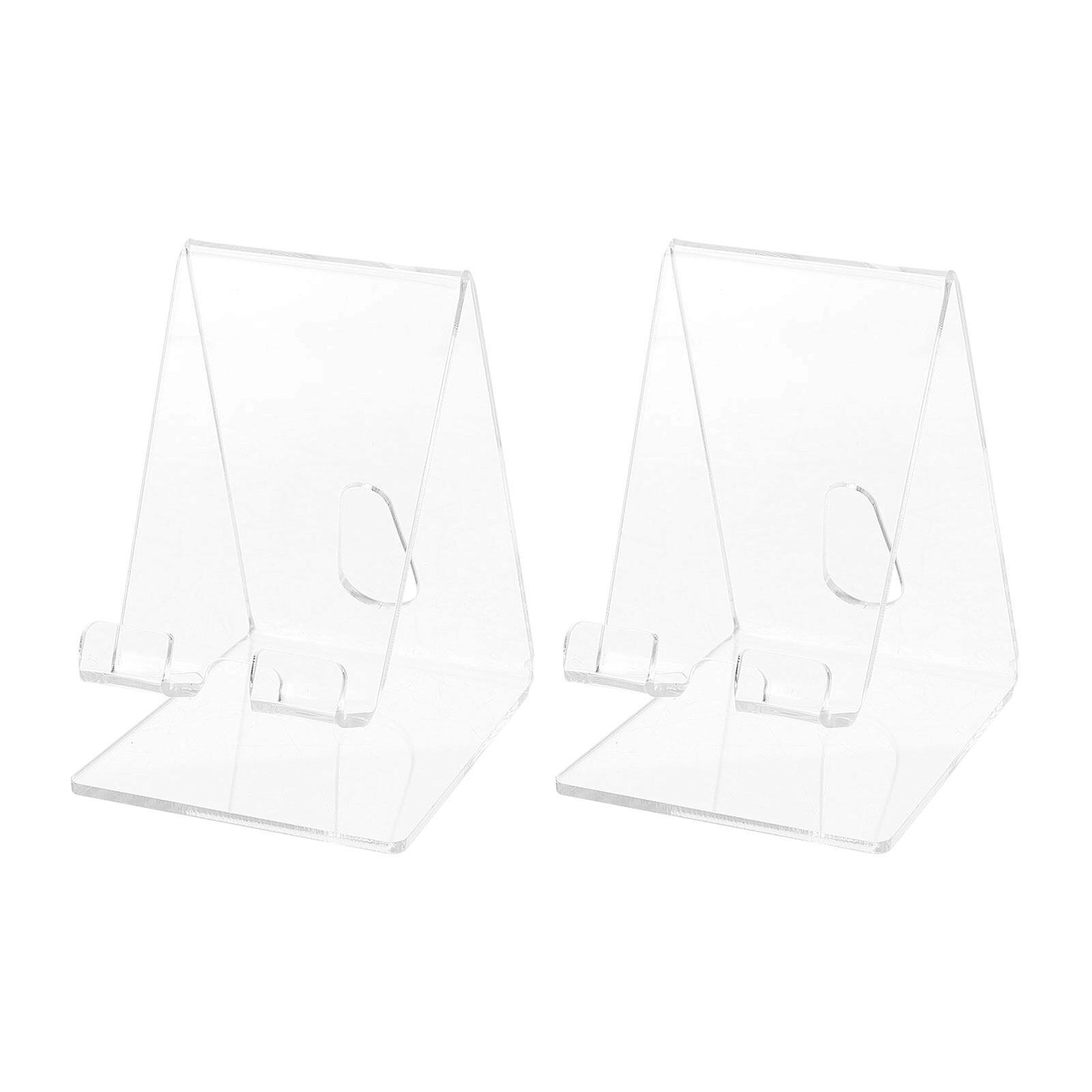 2pcs Acrylic Mobile Phone Display Holder Cellphone Stand Retail Show Racks