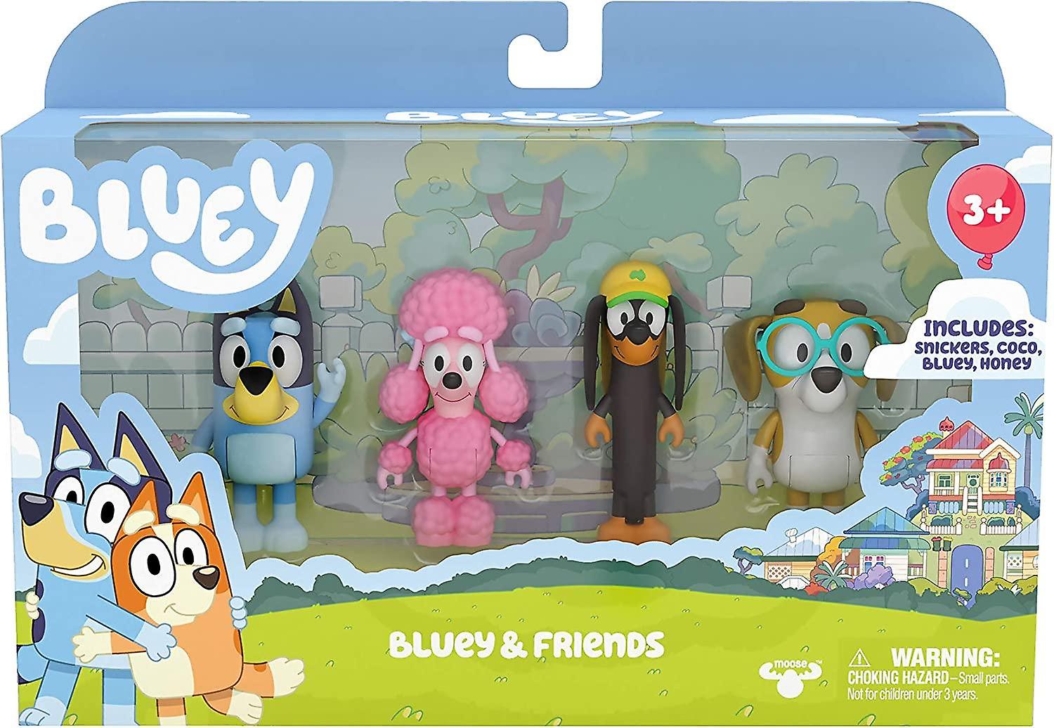 Bluey and Friends Minifigure Set 4-Pack