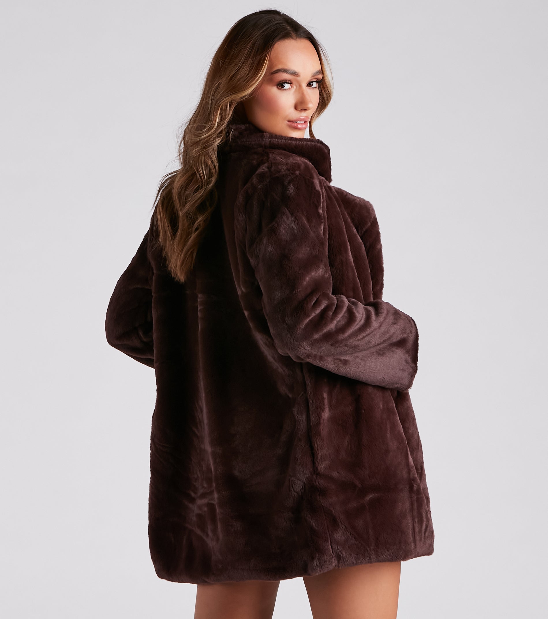 Always Luxe Faux Fur Long Coat