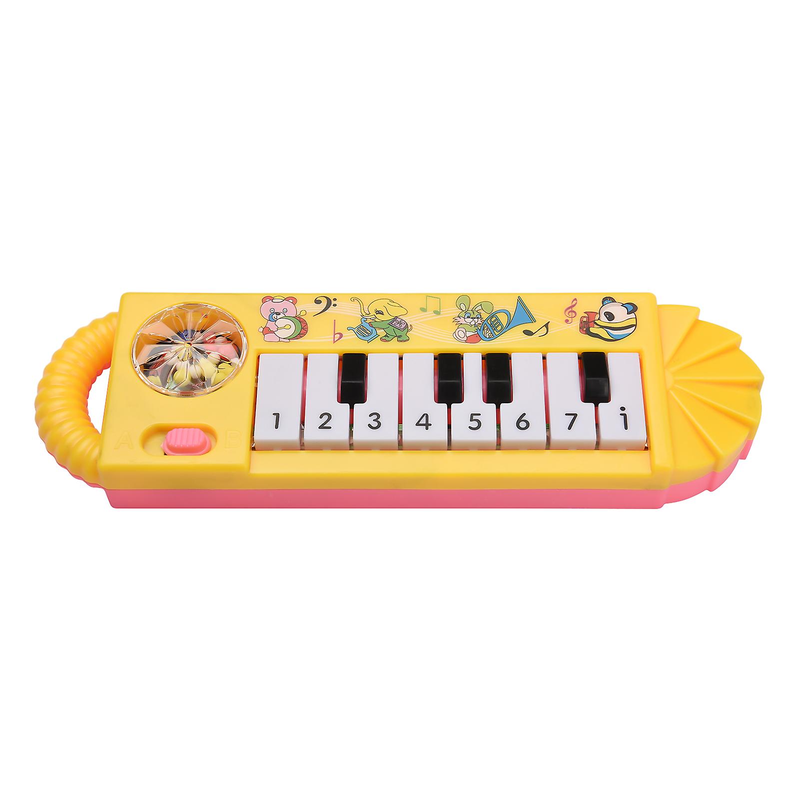 Mini 8-key Electronic Piano Toy For Children Early Musical Education Yellow