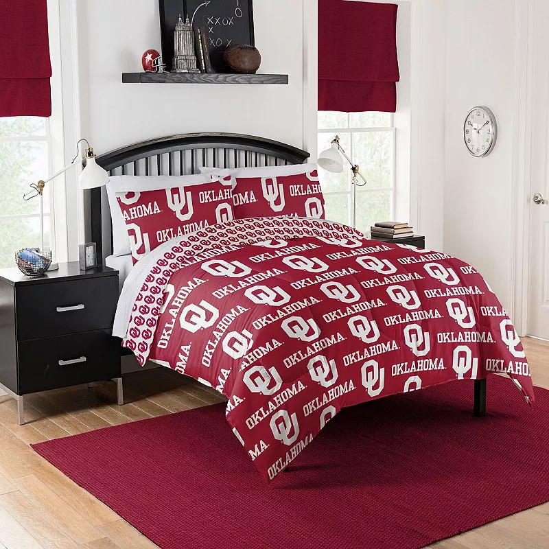 Oklahoma U NCAA Queen Bed Set by The Northwest