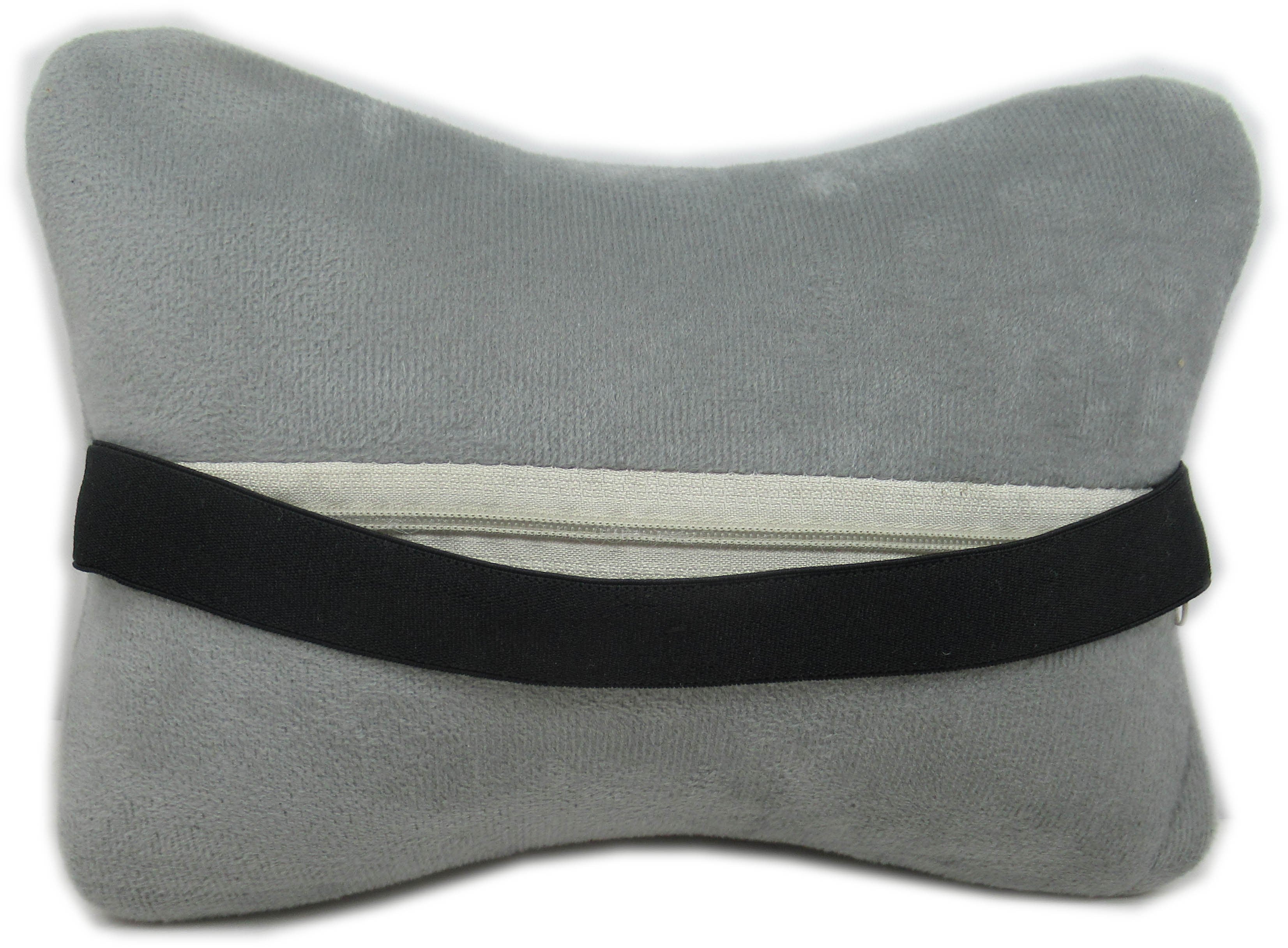 2/PK Gray Car Neck Pillow Universal Soft Comfortable Head Neck Rest Support Cervical Pillow