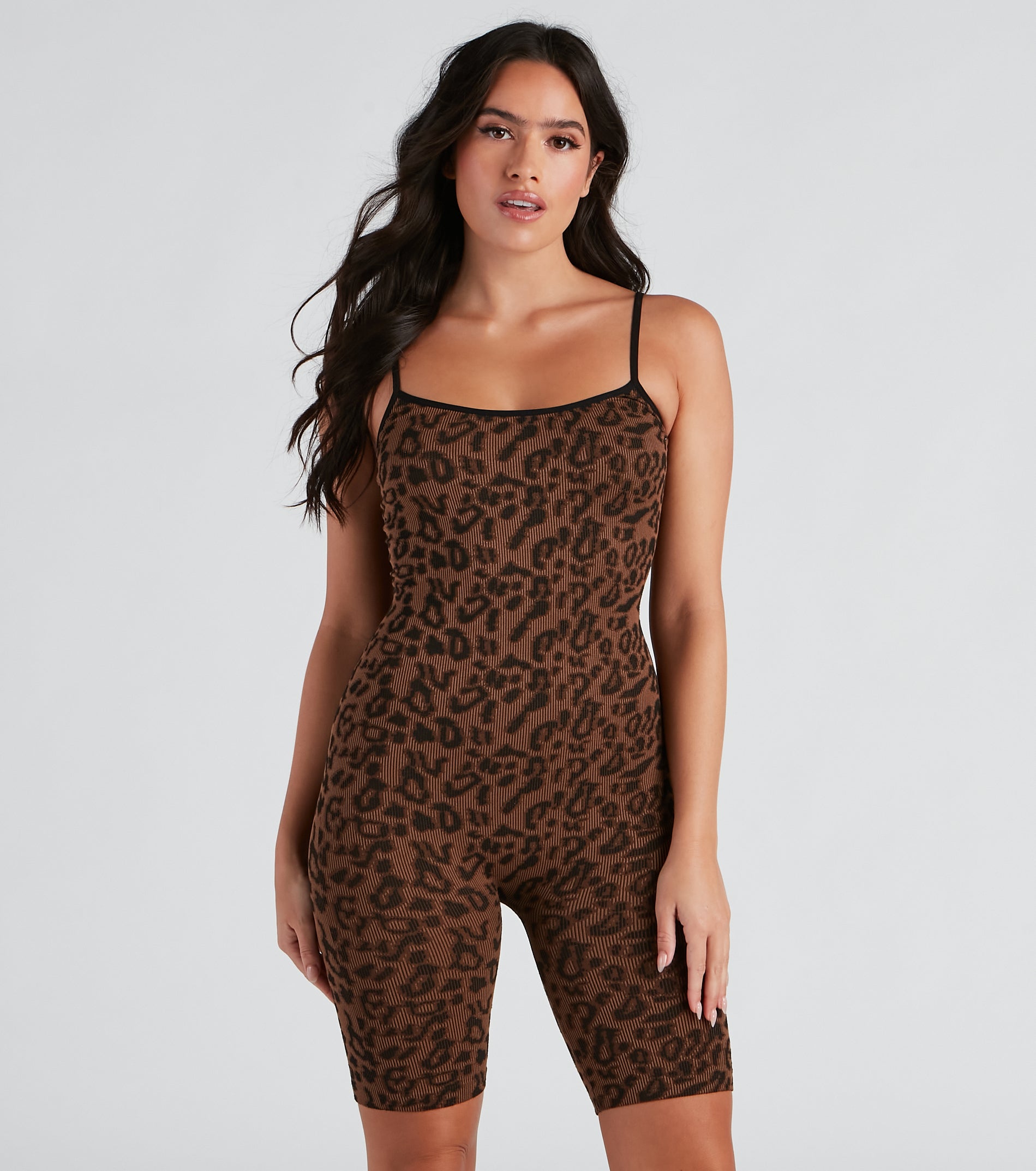 Living In Leopard Pajama Romper