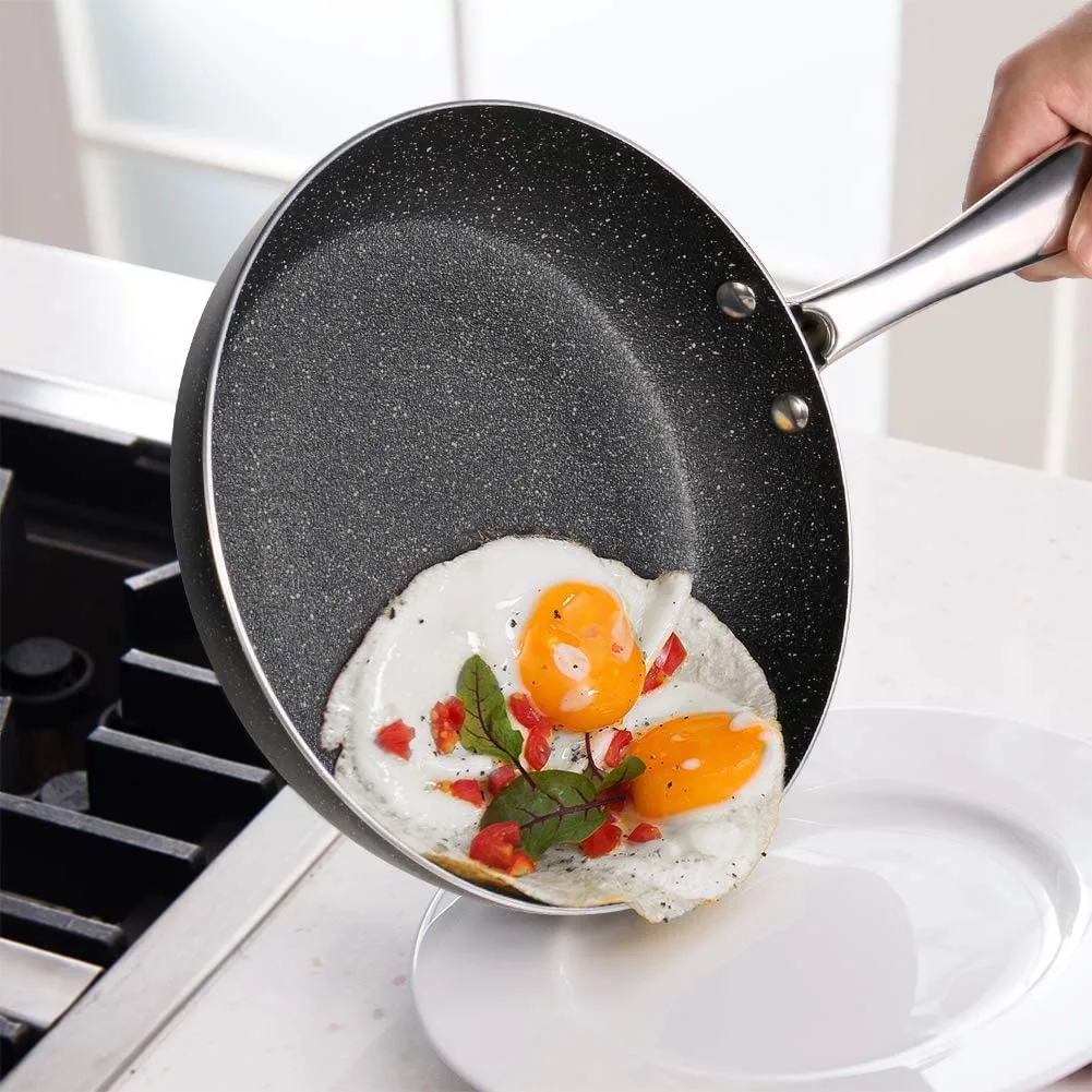 💝(LAST DAY CLEARANCE SALE 70% OFF)Frying Pan 9.5 Inch, Stone-Derived Nonstick Coating Skillets