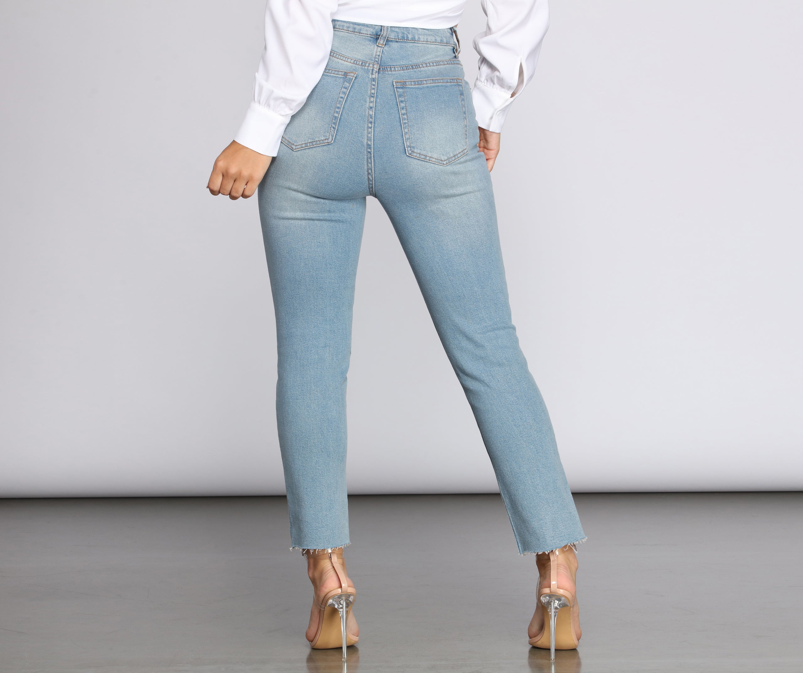 So Button Fly Crop Jeans