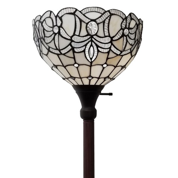  Style White Torchiere Floor Lamp 72