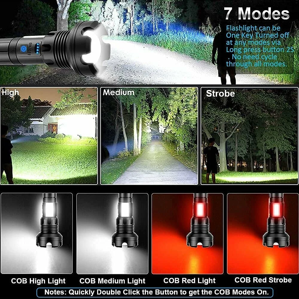 🔥  Promotion- SAVE 48%🔥🔥LED Rechargeable Tactical Laser Flashlight