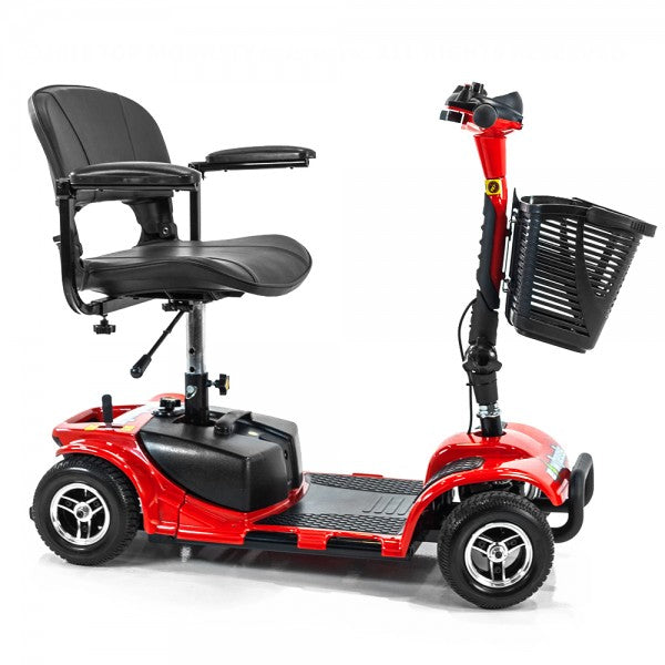 EWheels EW-M34 4 Wheel Mobility Scooter, Easy Transport Travel Mobility Scooter Swivel Seat, Basket