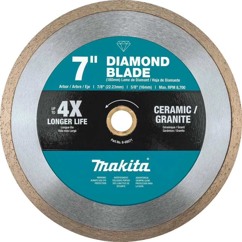 Makita 7 in. Continuous Rim Diamond Blade for General Purpose B-69571