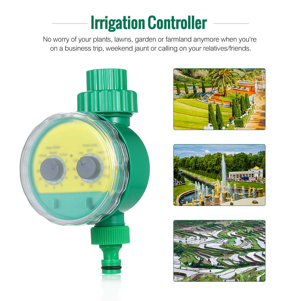 Outdoor Timed Irrigation Controller Automatic Sprinkler Controller Programmable Valve Hose Water Timer Watering Timer for Home Garden Farmland
