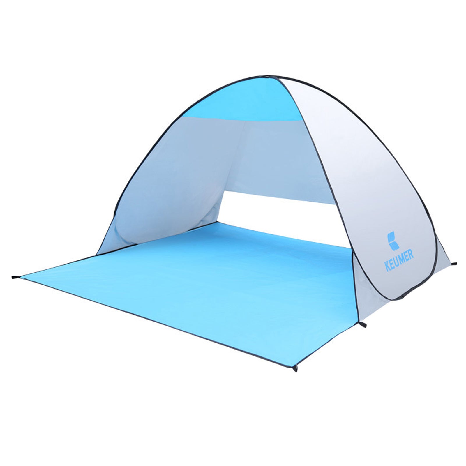 KEUMER 70.9x59x43.3 Inch Automatic Instant Pop-up Beach Tent Sun Shelter Cabana for Camping Fishing Hiking Picnic