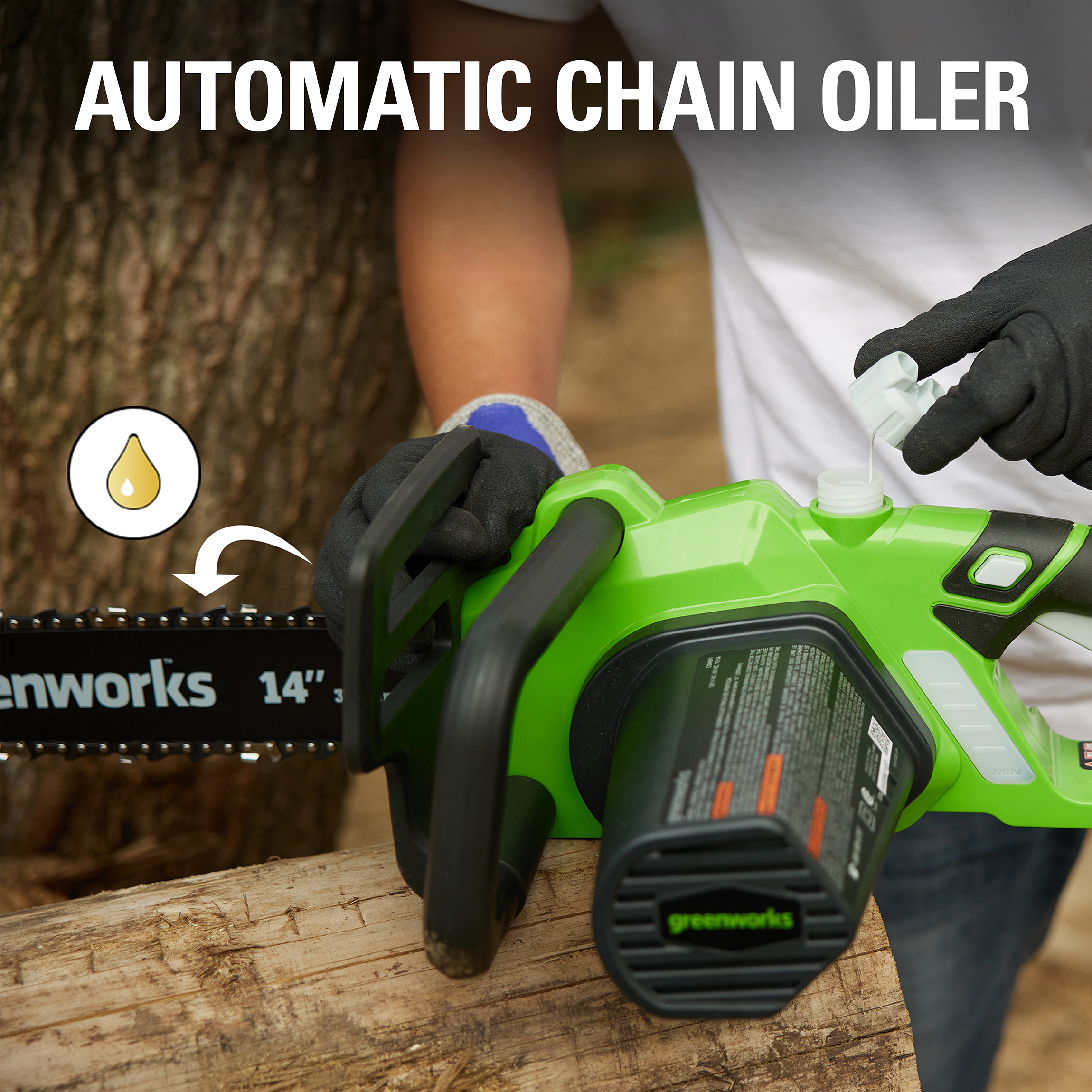 Greenworks 105 Amp 14-inch Corded Electric Chainsaw， 20222