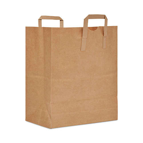 AJM Packaging Handle Bag | 17.75 x 21， Brown， 400