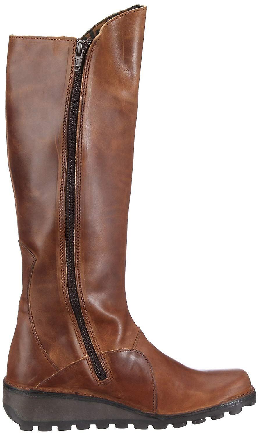 Fly london Mol 2 Camel Leather Womens Knee Hi Boots