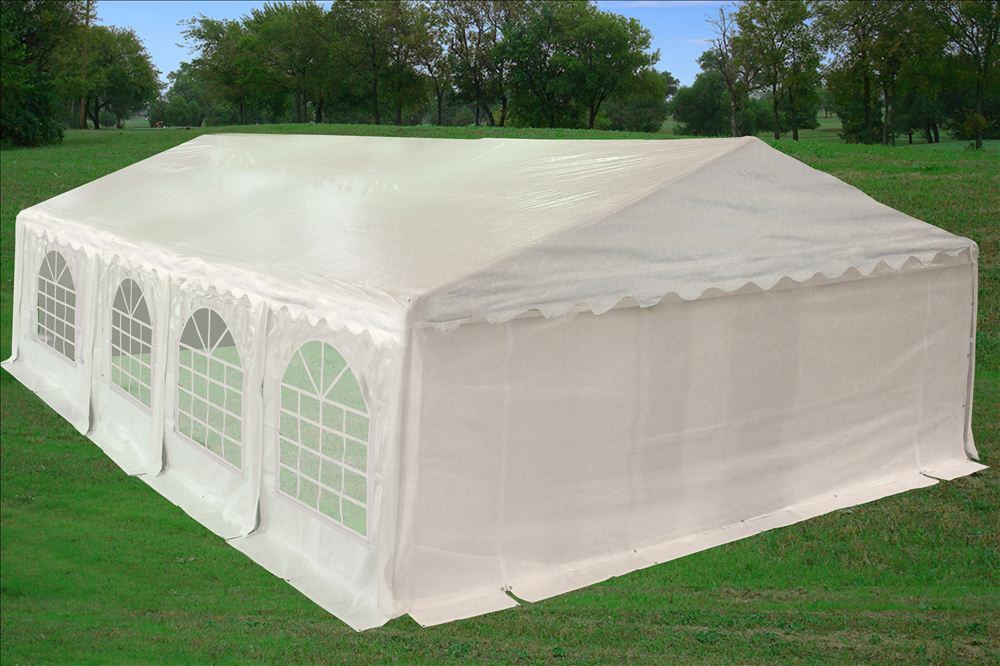 26'x20' PE Waterproof Party Tent Wedding Canopy Shelter - White - By DELTA Canopies