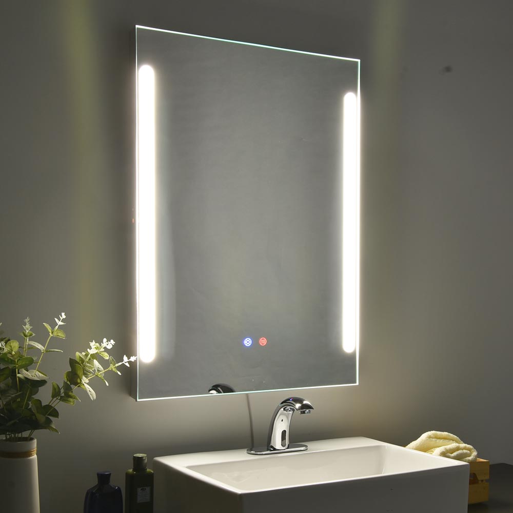 Yescom Bathroom Mirror with Light Frameless Anti-Fog Touch 32x24