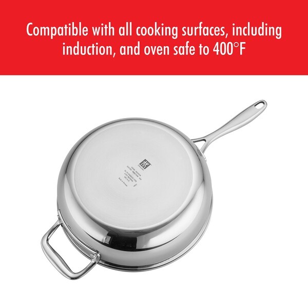 ZWILLING Clad CFX 4.5-qt Stainless Steel Ceramic Nonstick Perfect Pan