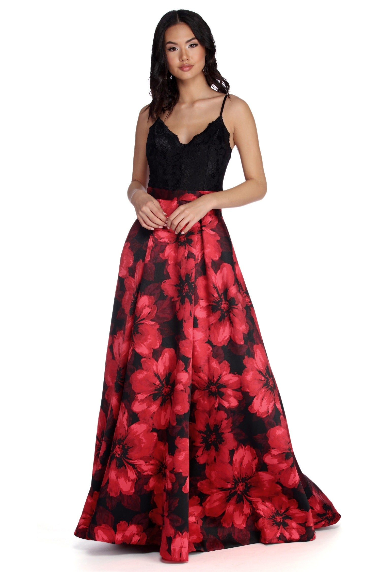 Marjorie Charming Florals Ball Gown