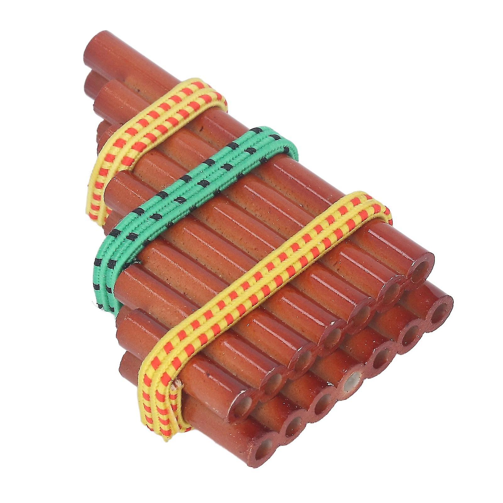 Dollhouse Bamboo Pan Flute Miniature Dollhouse Musical Instrument Decorative Furniture Toy