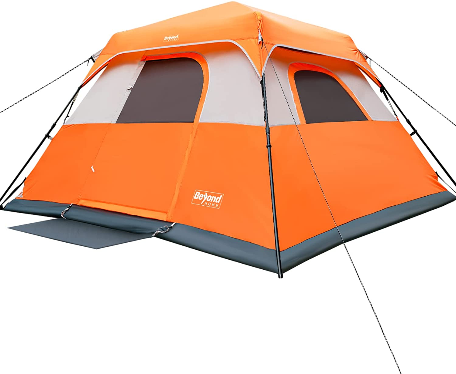 BeyondHOME 6-Person Camping Tent， for Family Camping and Hiking， Upgraded Ventilation