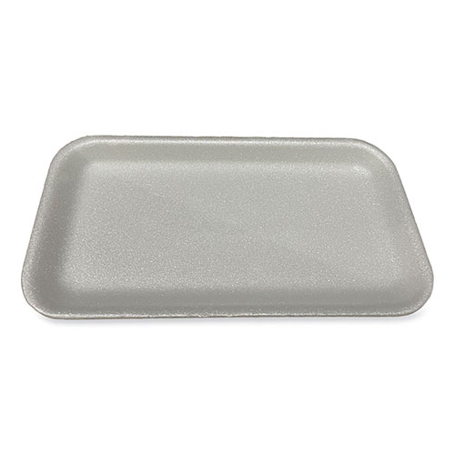 GEN Meat Trays | #17S， 8.5 x 4.69 x 0.64， White， 500